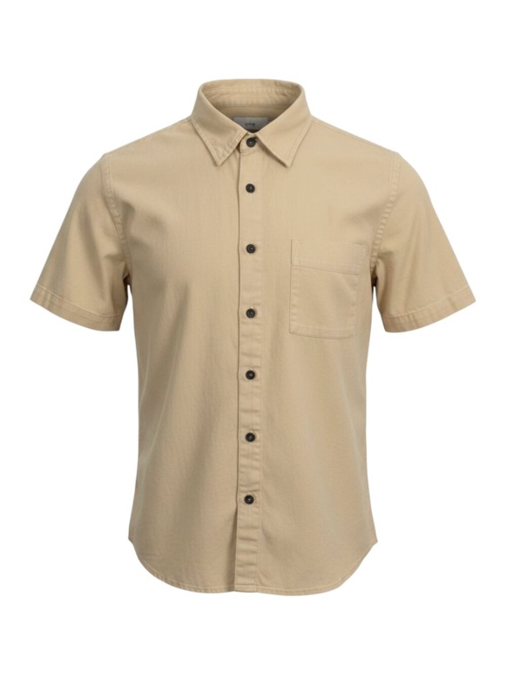 Onia Short Sleeve Beige Button Down Shirt S